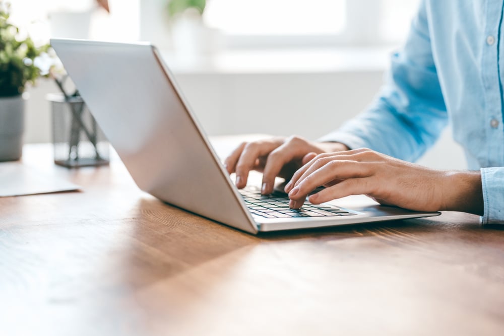 Typing on a computer