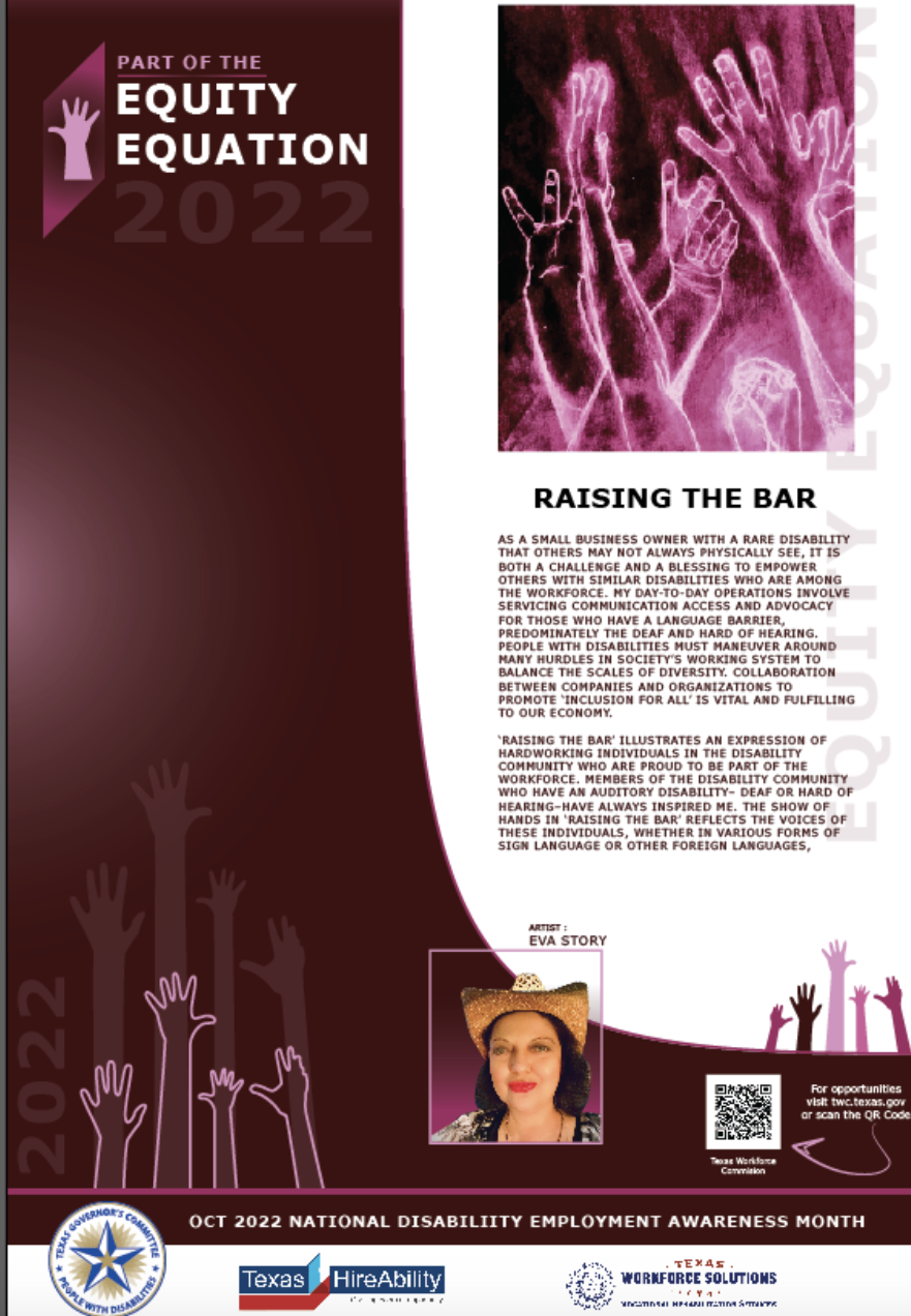 Eva Storey Art Poster Winner Disability Employer Awards